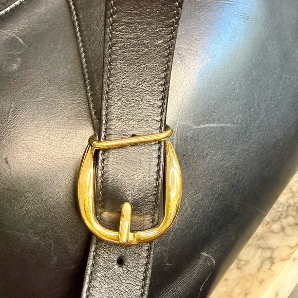 Elegant Black Leather, Suede Gucci Bag - Picture 7 of 12